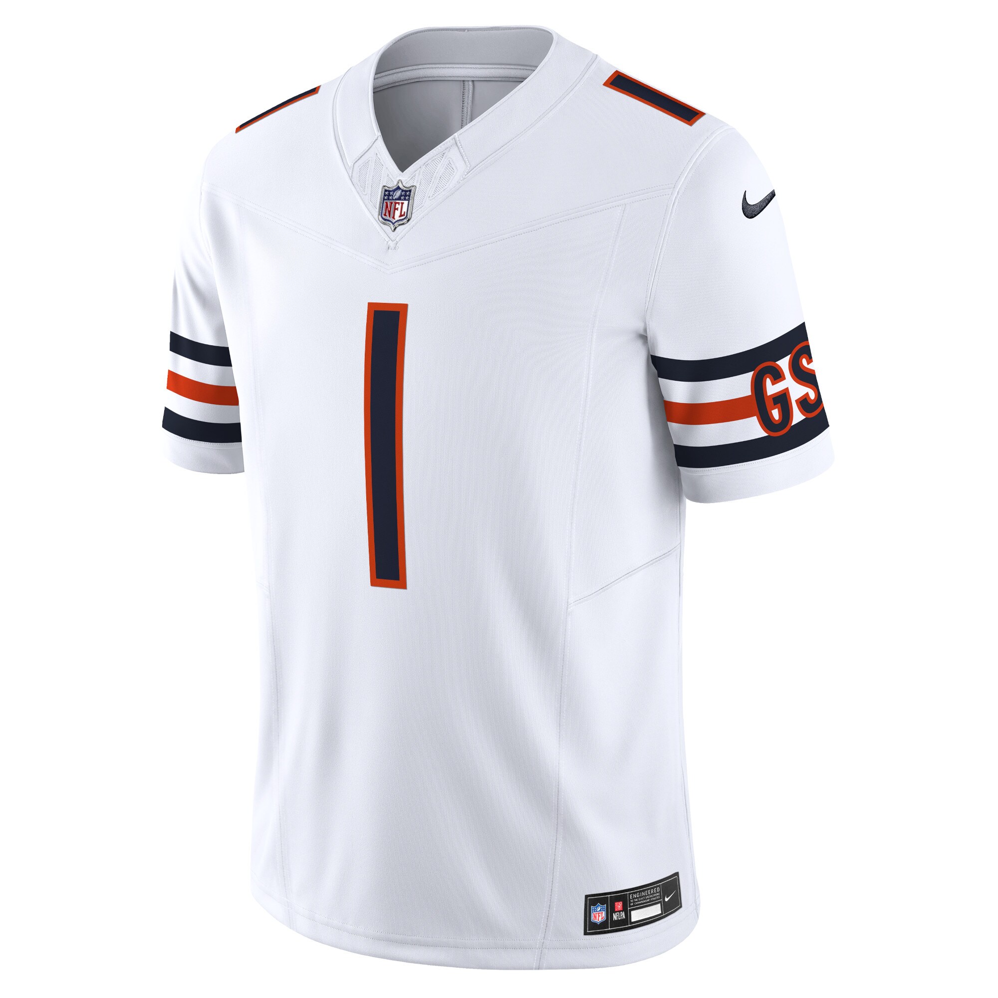 Justin Fields Chicago BearsVapor F.U.S.E. Limited Jersey - White