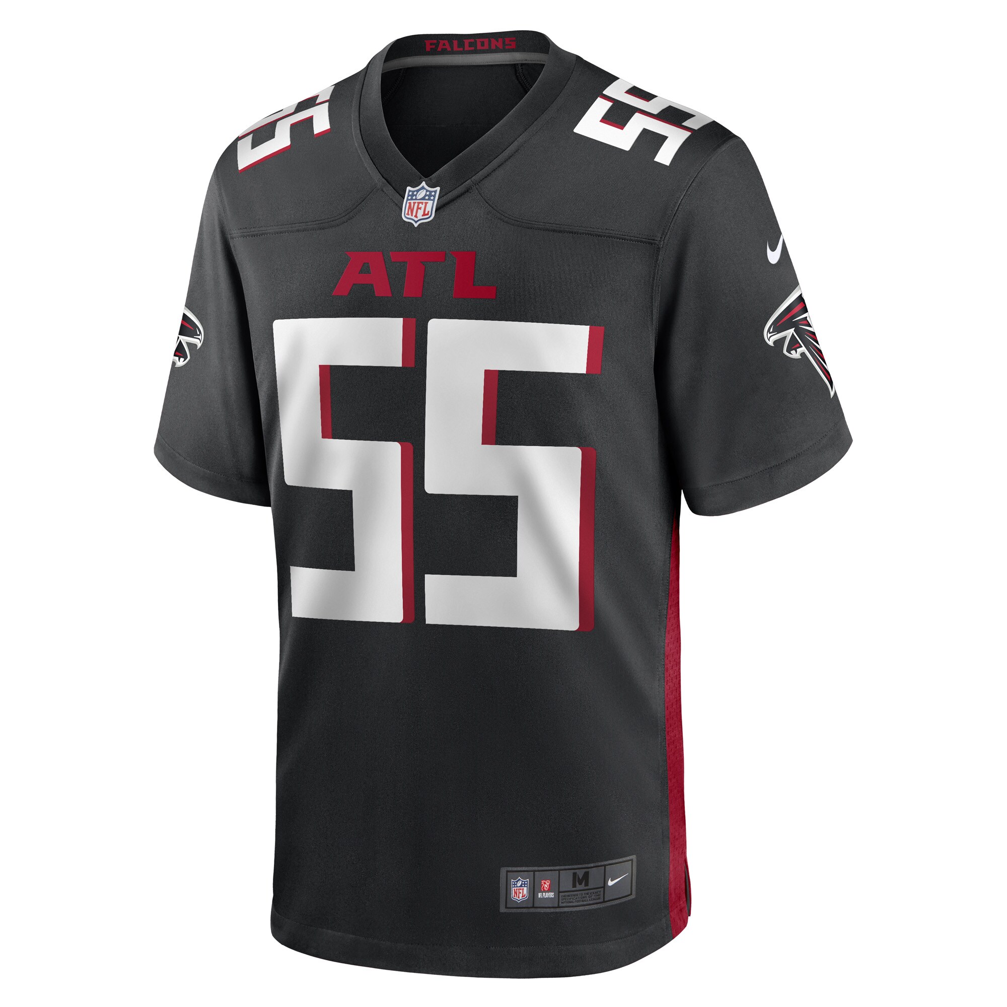 Nate Landman Atlanta FalconsGame Player Jersey - Black