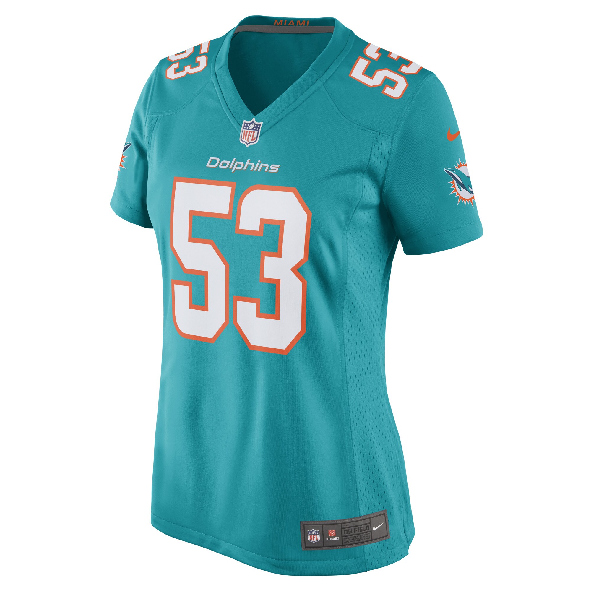 Cameron Goode Miami Dolphins Women's Game Player Jersey - Aqua