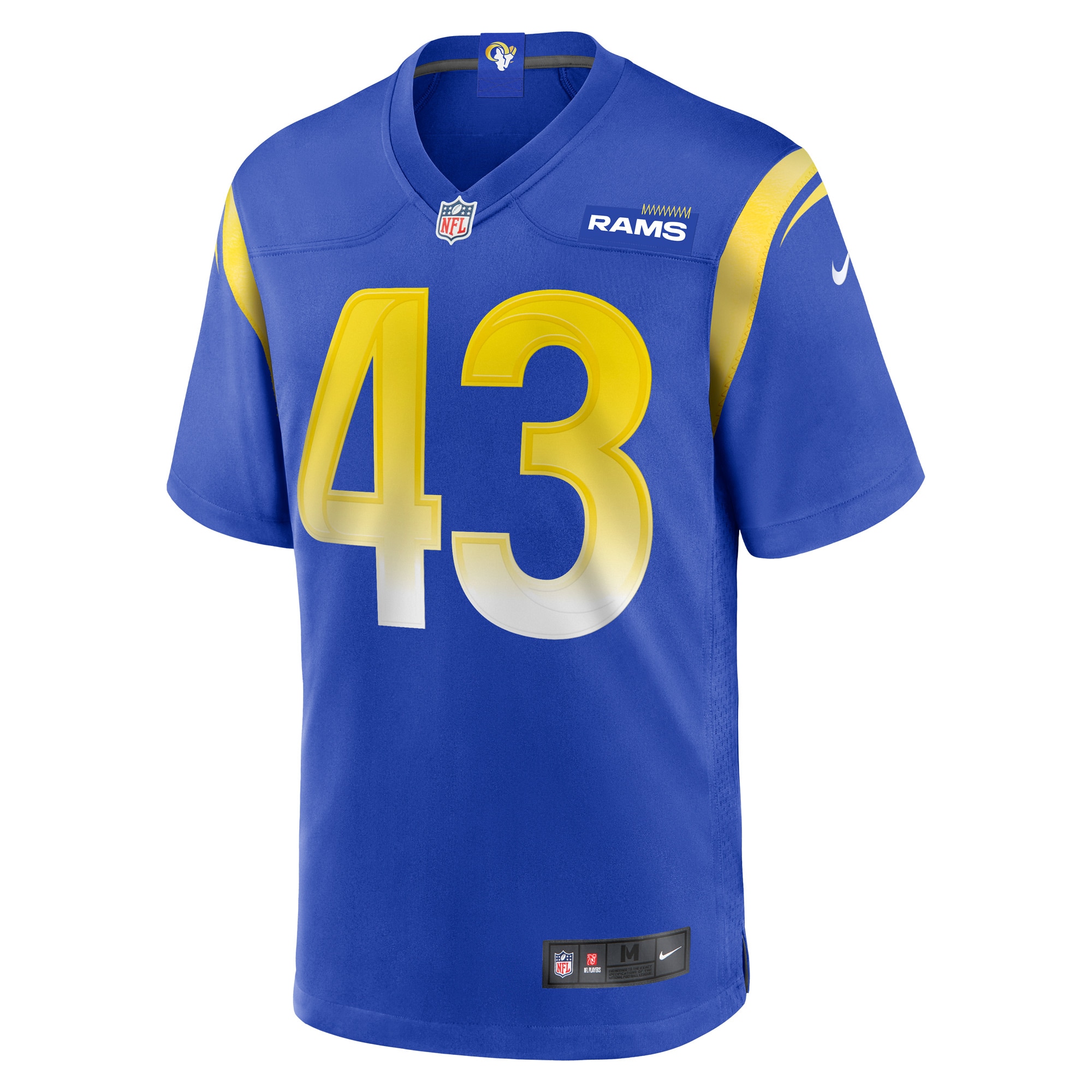 Jake Gervase Los Angeles RamsGame Player Jersey - Royal