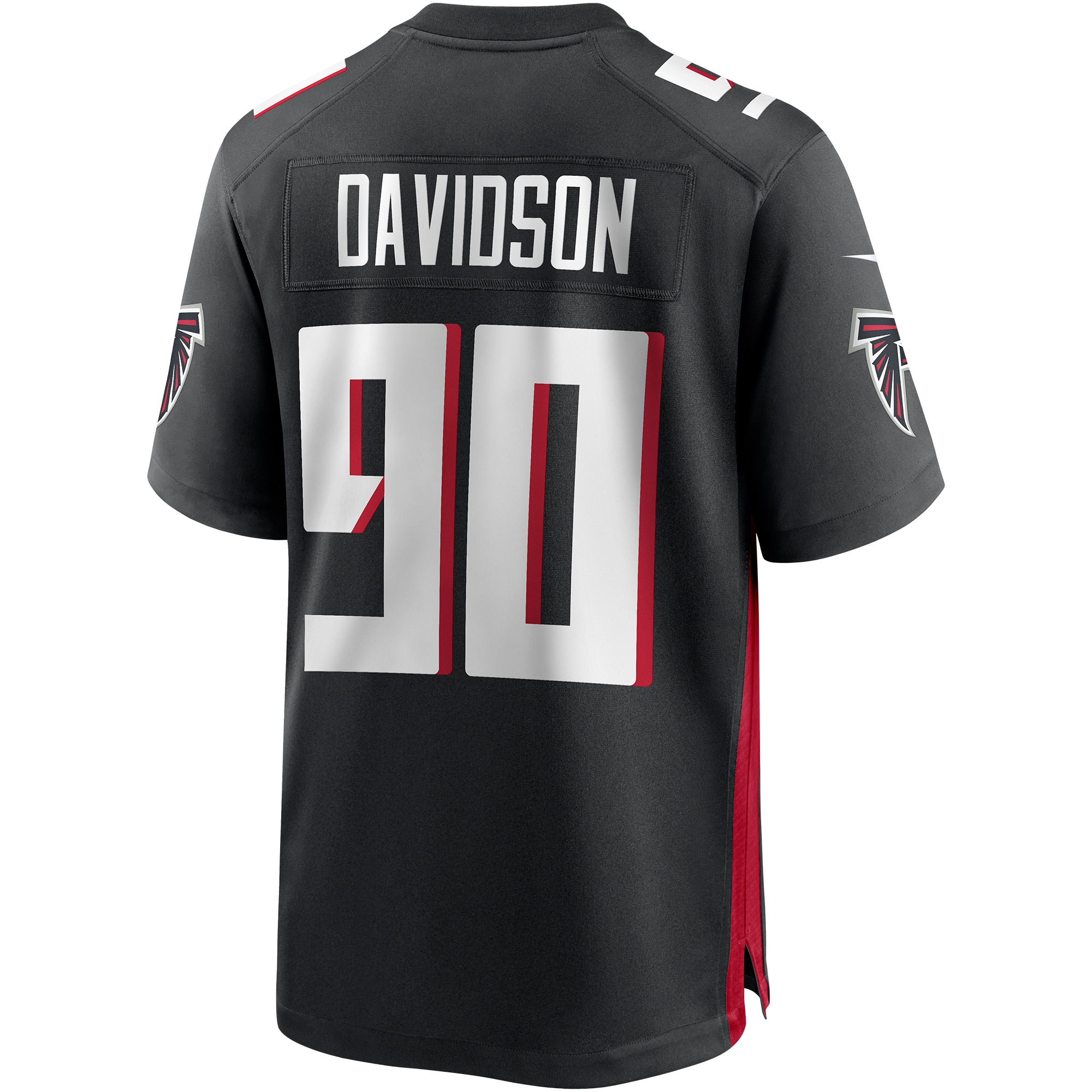 Marlon Davidson Atlanta FalconsPlayer Game Jersey - Black