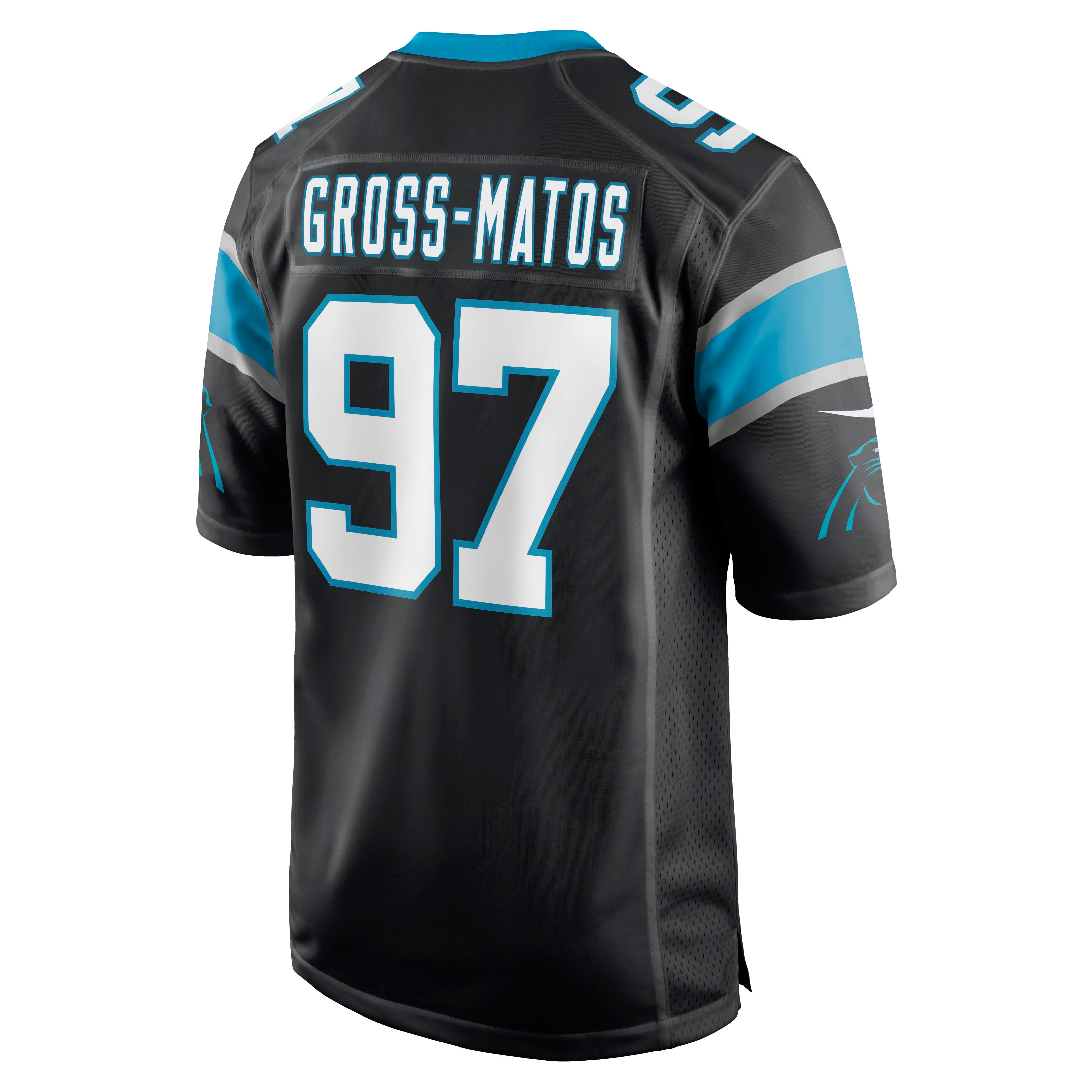 Yetur Gross-Matos Carolina PanthersPlayer Game Jersey - Black