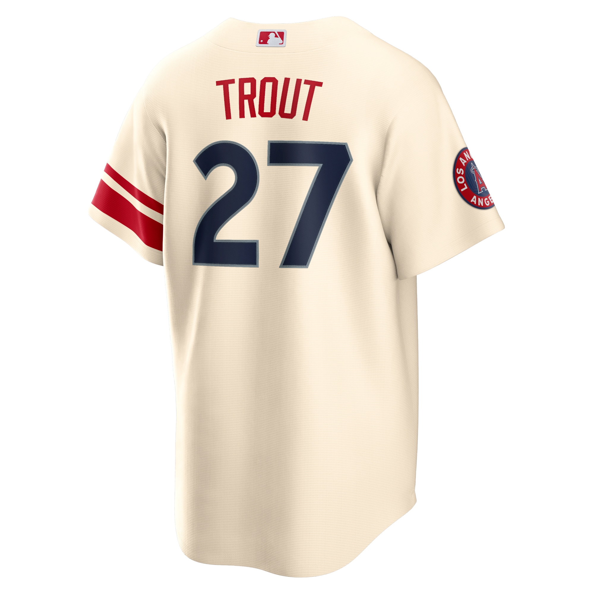 Mike Trout Los Angeles Angels2022 City Connect Replica Player Jersey - Cream