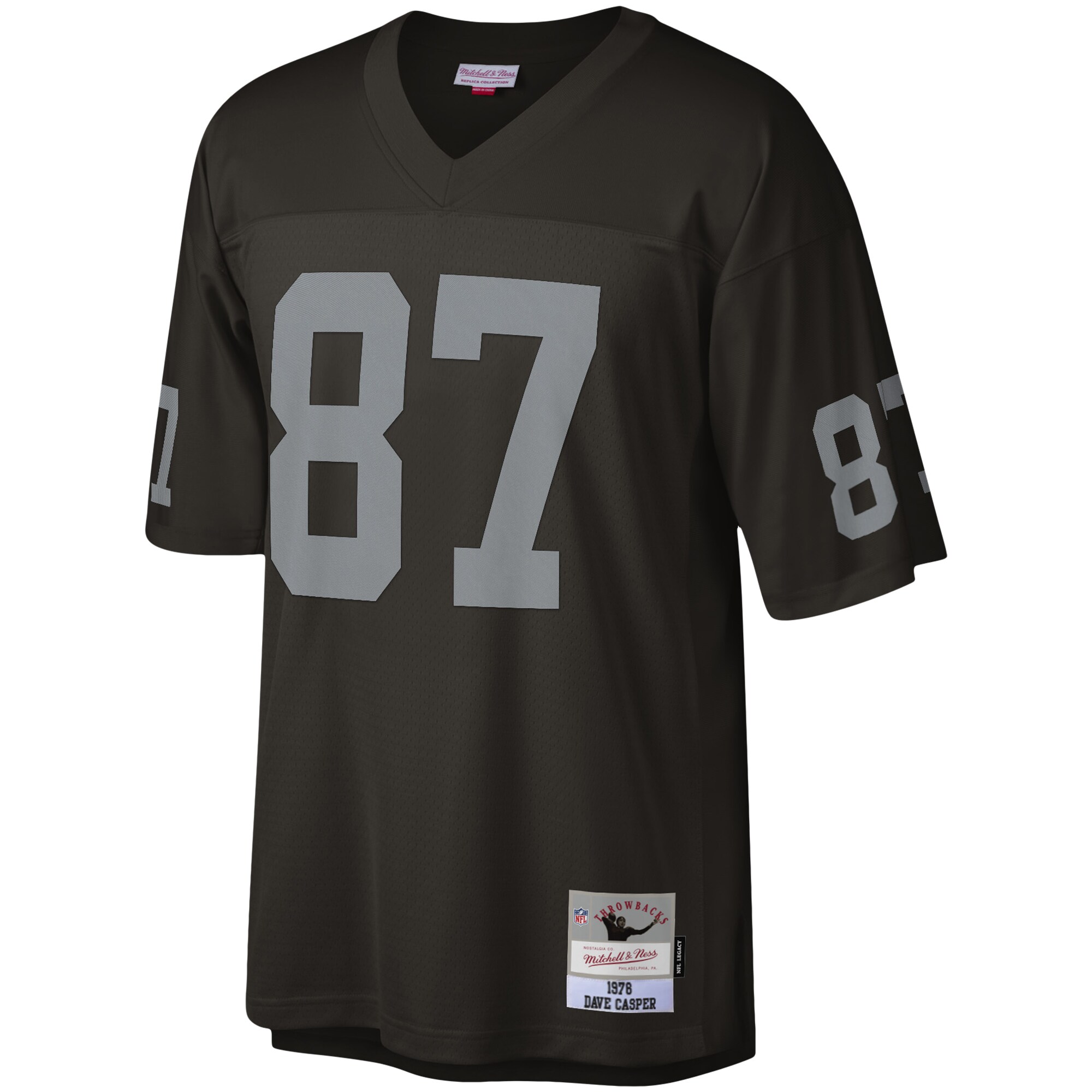 Dave Casper Las Vegas Raiders Mitchell & Ness 1976 Legacy Replica Jersey - Black