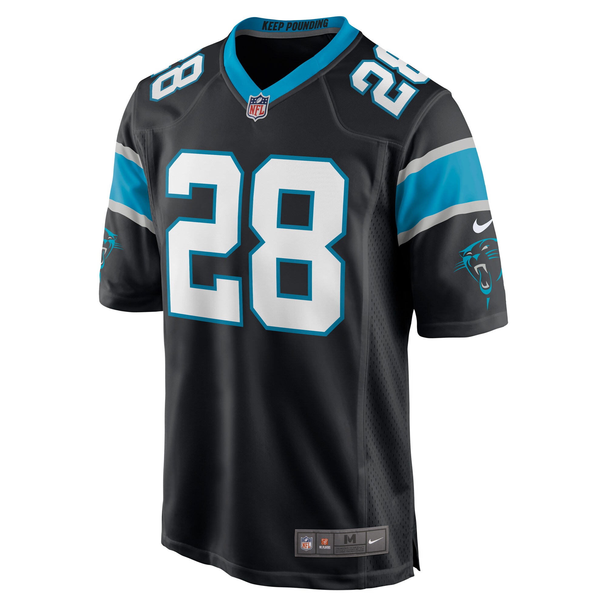 Keith Taylor Jr. Carolina PanthersGame Player Jersey - Black