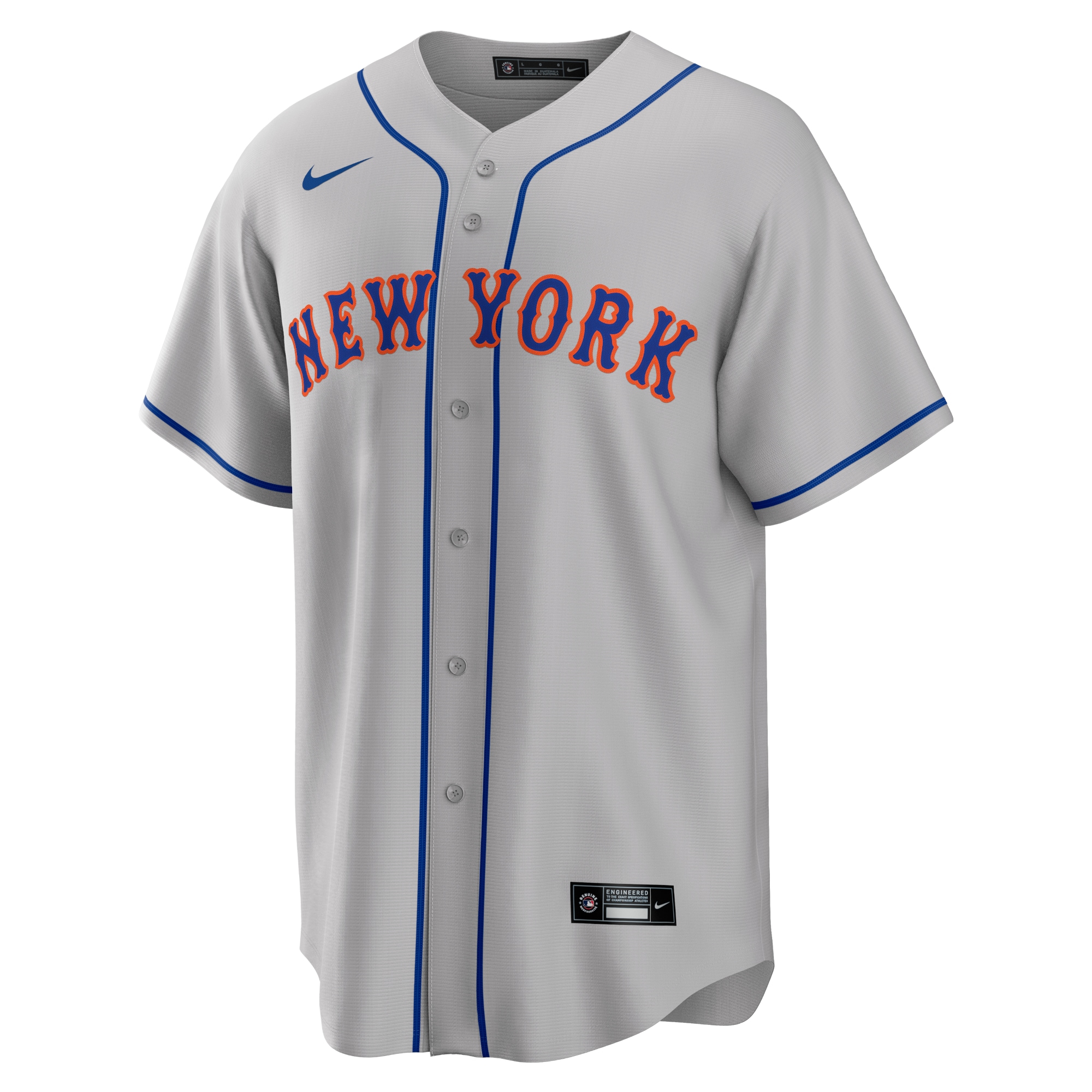 Jacob deGrom New York MetsRoad Replica Player Name Jersey - Gray