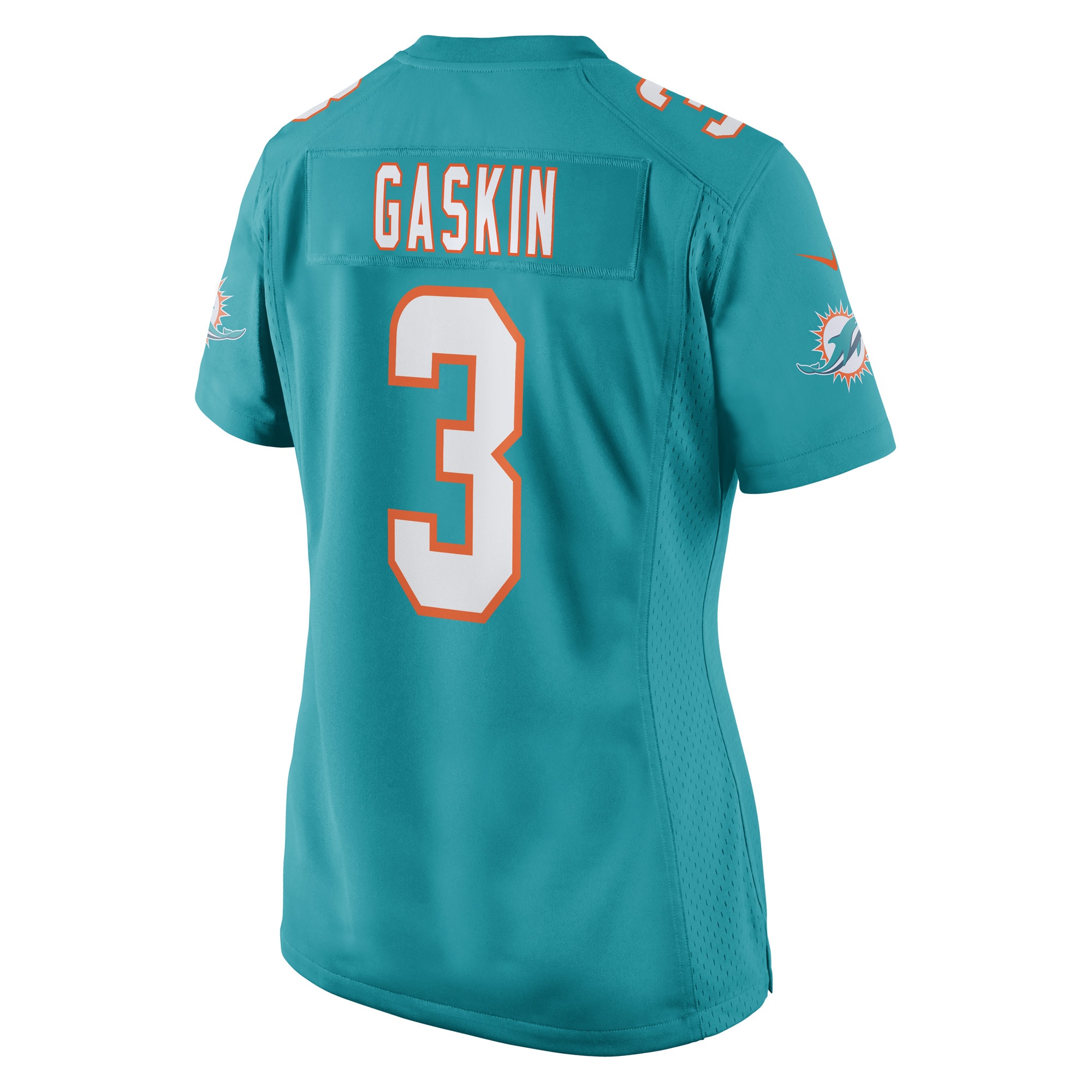 Myles Gaskin Miami Dolphins Women's Game Player Jersey - Aqua