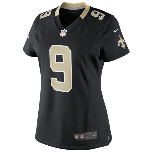 Drew Brees New Orleans Saints Women's Player Game Jersey - Black