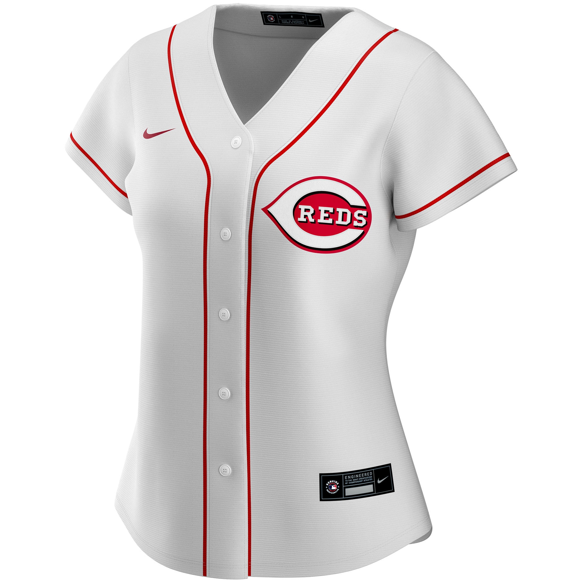Cincinnati Reds Women's Home Replica Custom Jersey - White