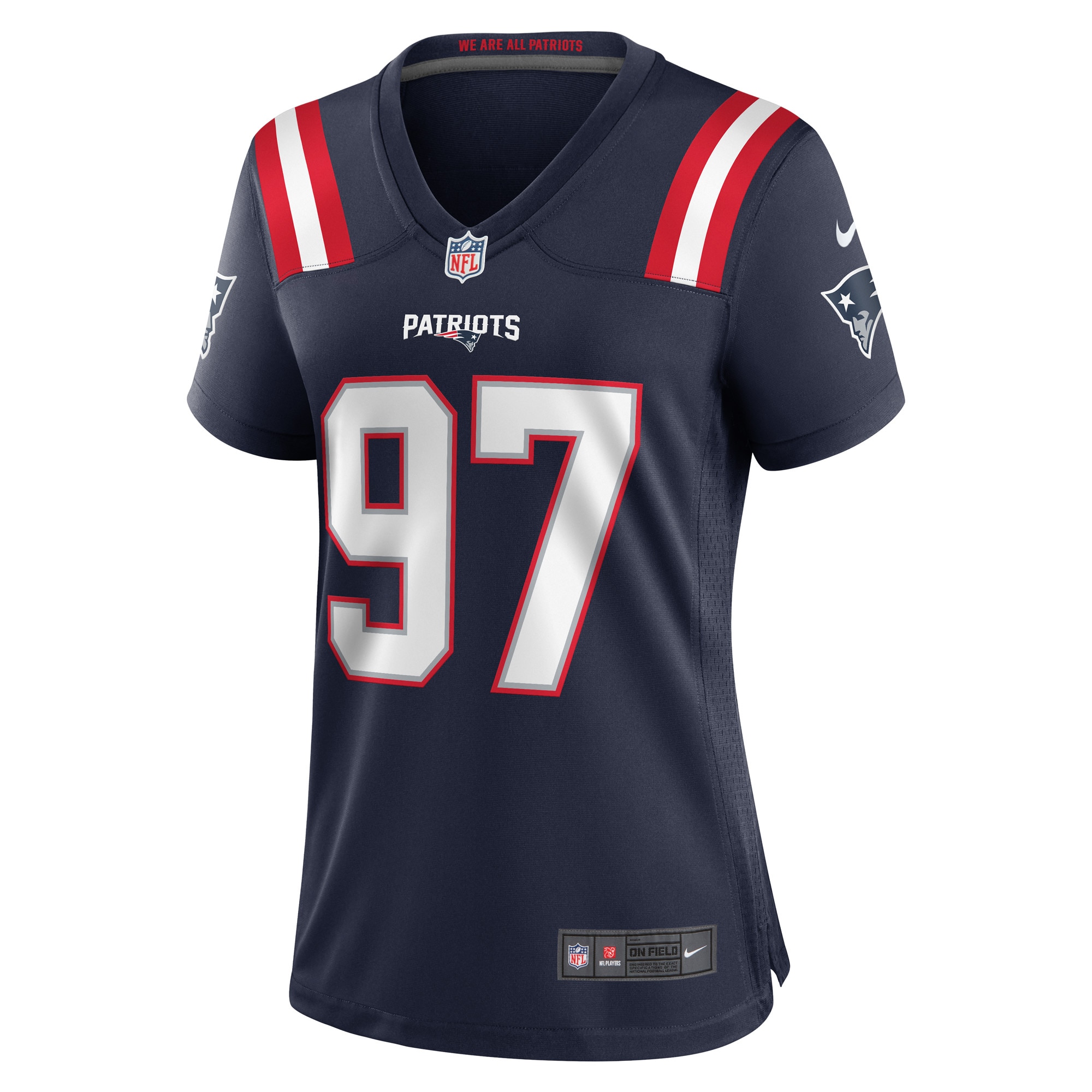 DaMarcus Mitchell New England Patriots Women's Game Player Jersey - Navy