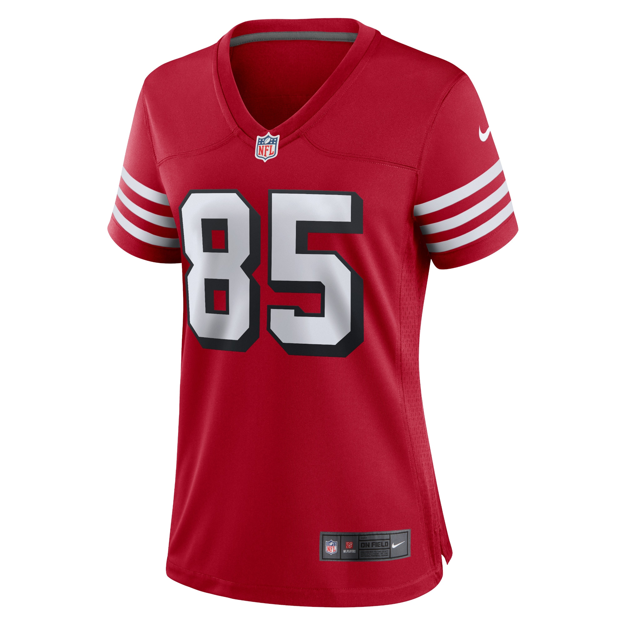 George Kittle San Francisco 49ers Women's Alternate Player Game Jersey - Red