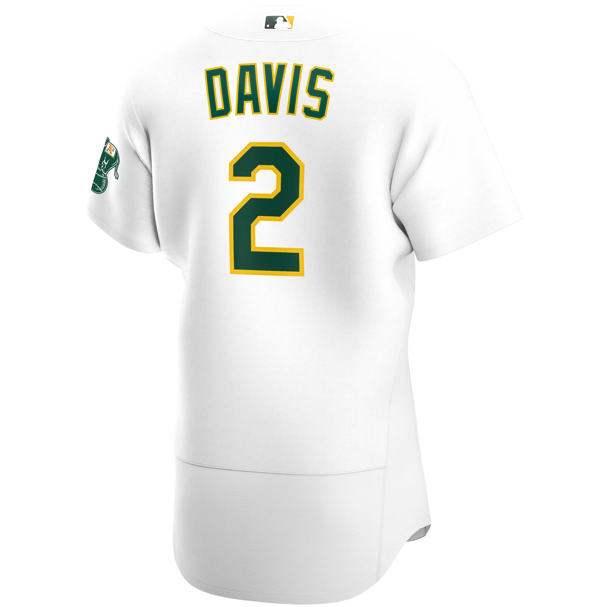 Khris Davis Oakland AthleticsHome Authentic Player Jersey - White