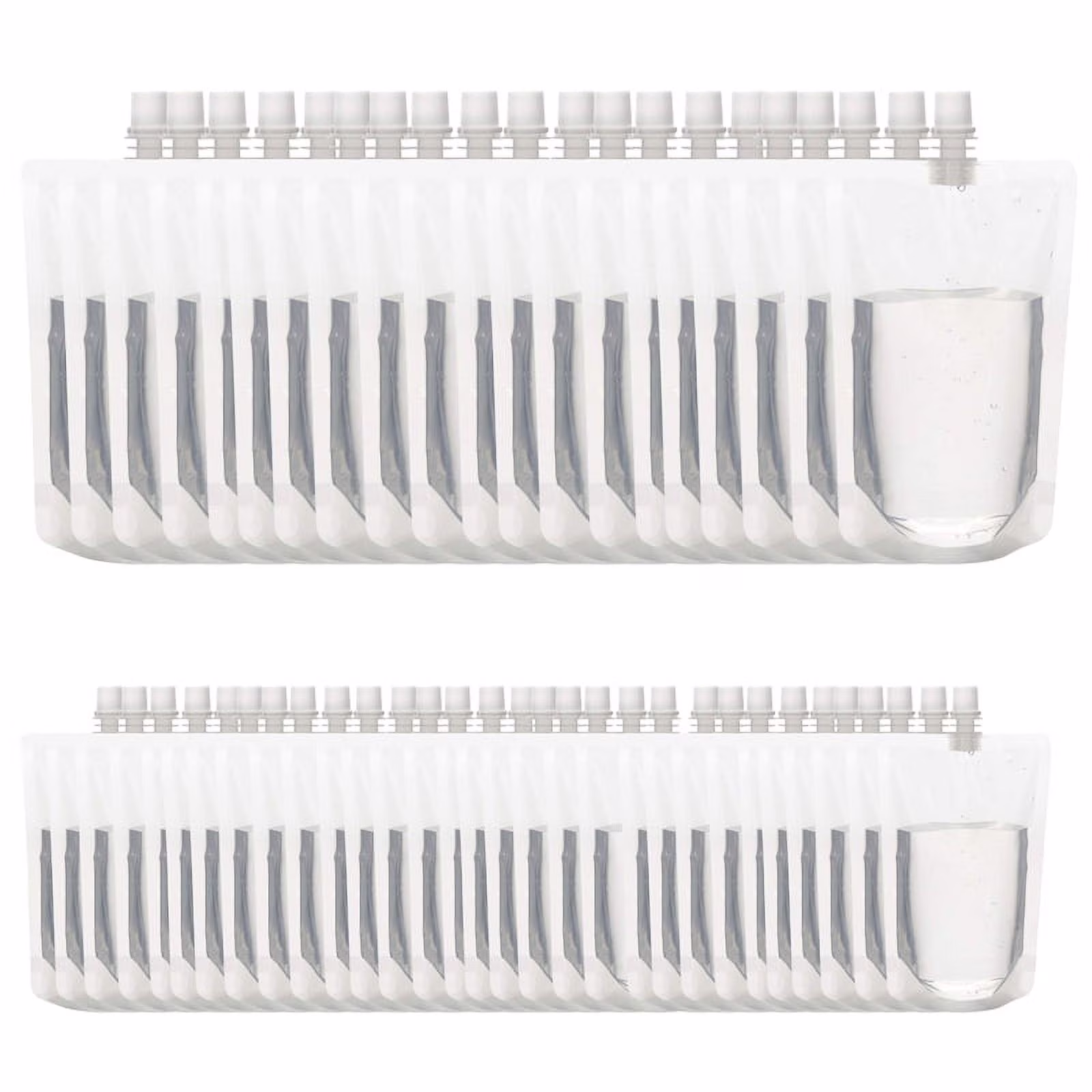 50PCS 100Ml Liquid Stand Bag Leak Proof Drink Packaging Bag Spout Pouch for Beverage Juice Milk Coffee Storage