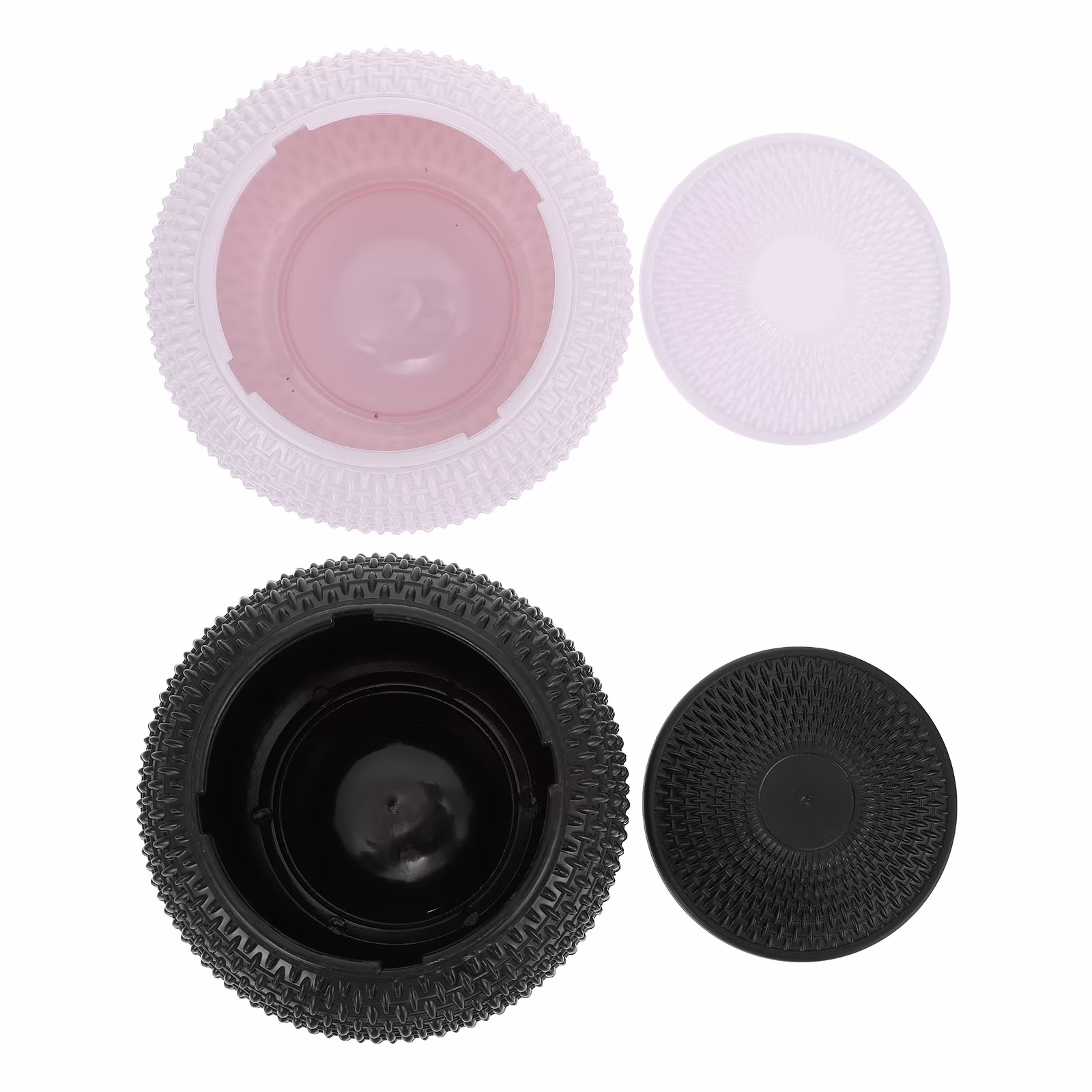 2pcs Plastic Bead Storage Box Chess Piece Organizer Storage Boxes with Lids