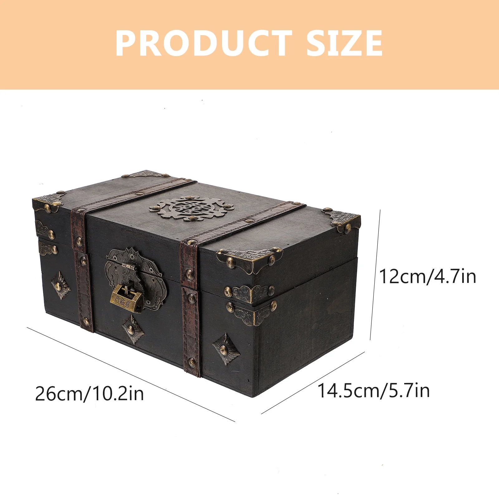 Sundries Organizer Decorative Storage Boxes with Lids Vintage Holder Travel