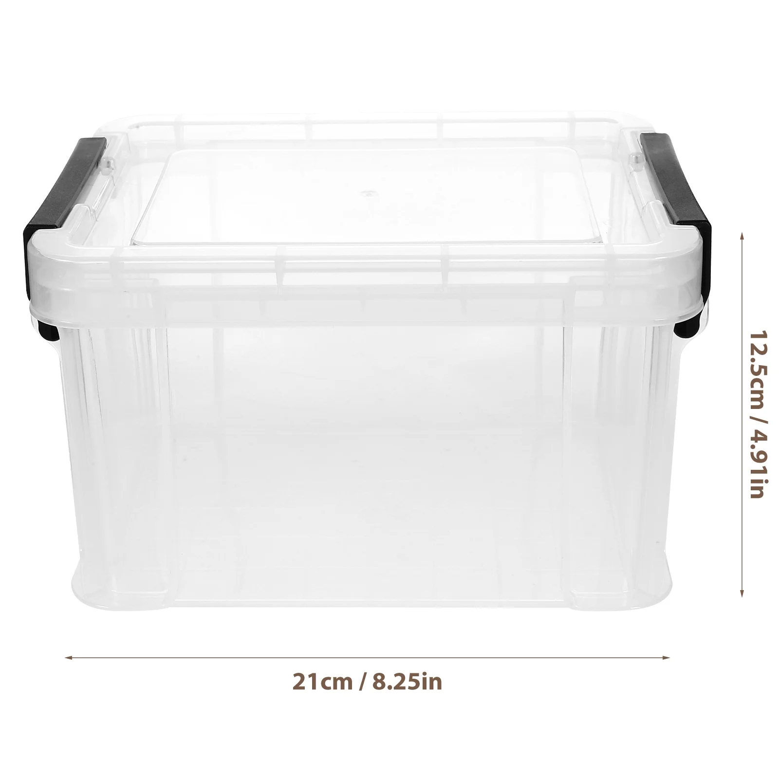 Lids Office Stationery Storage Box 21X16.4X12.5CM Transparent