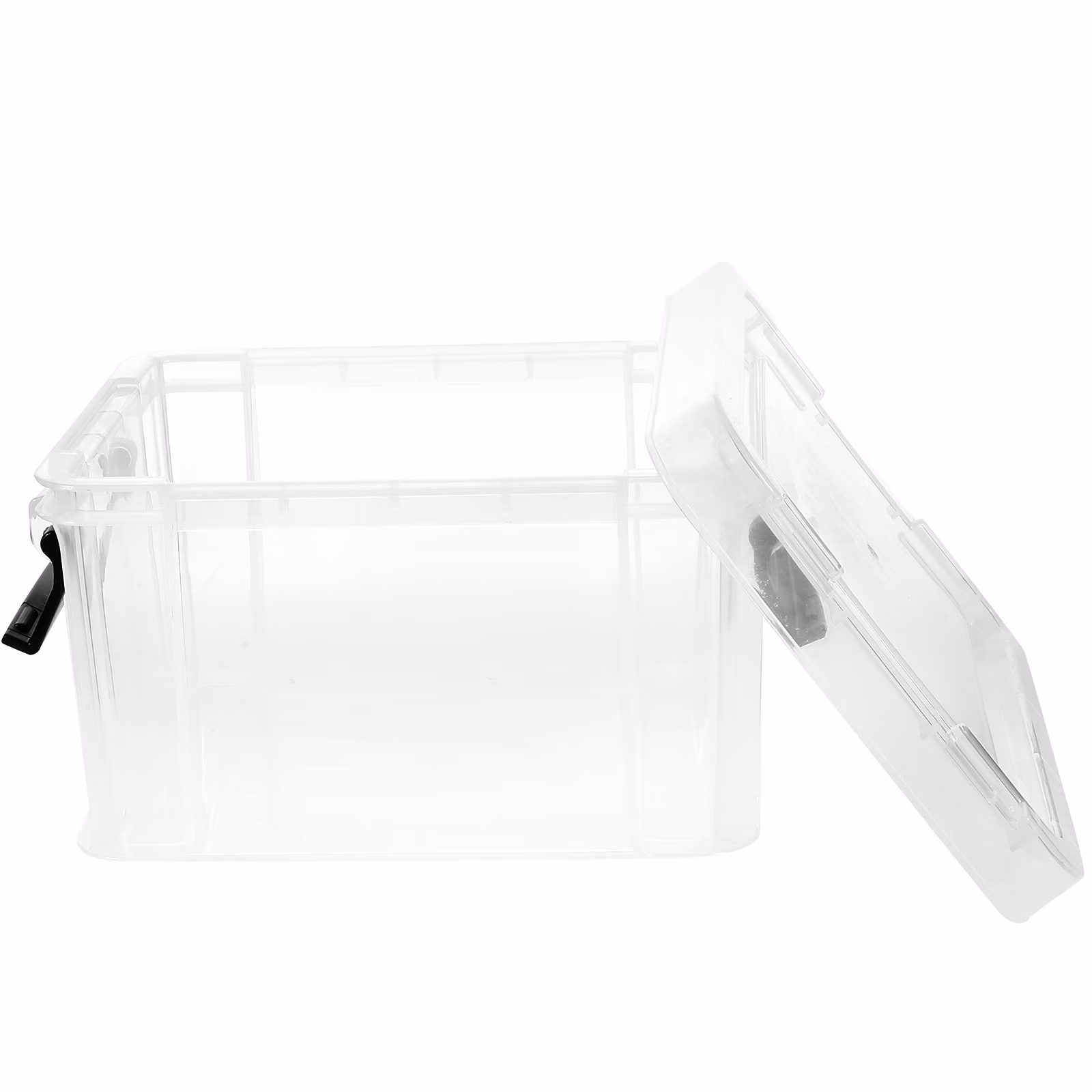 Lids Office Stationery Storage Box 21X16.4X12.5CM Transparent
