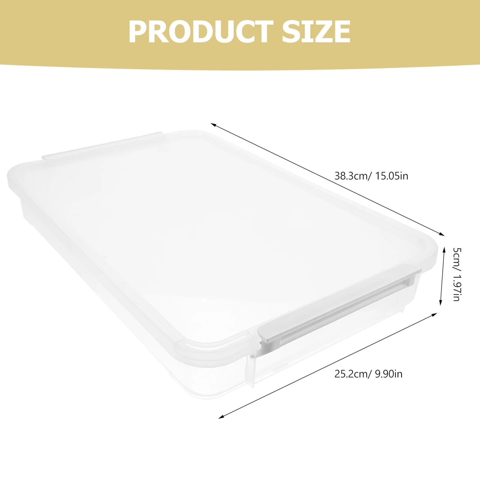 3 Pcs Boxes for Organizing Office Storage Bins Clear Containers Scrapbook