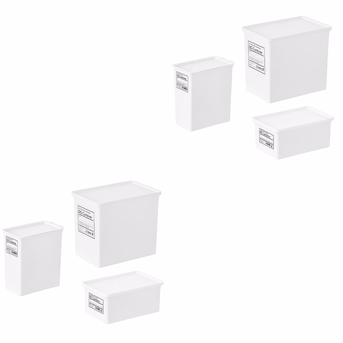 6 pcs  Convenient Storage Container Home Laundry Product Storage Container