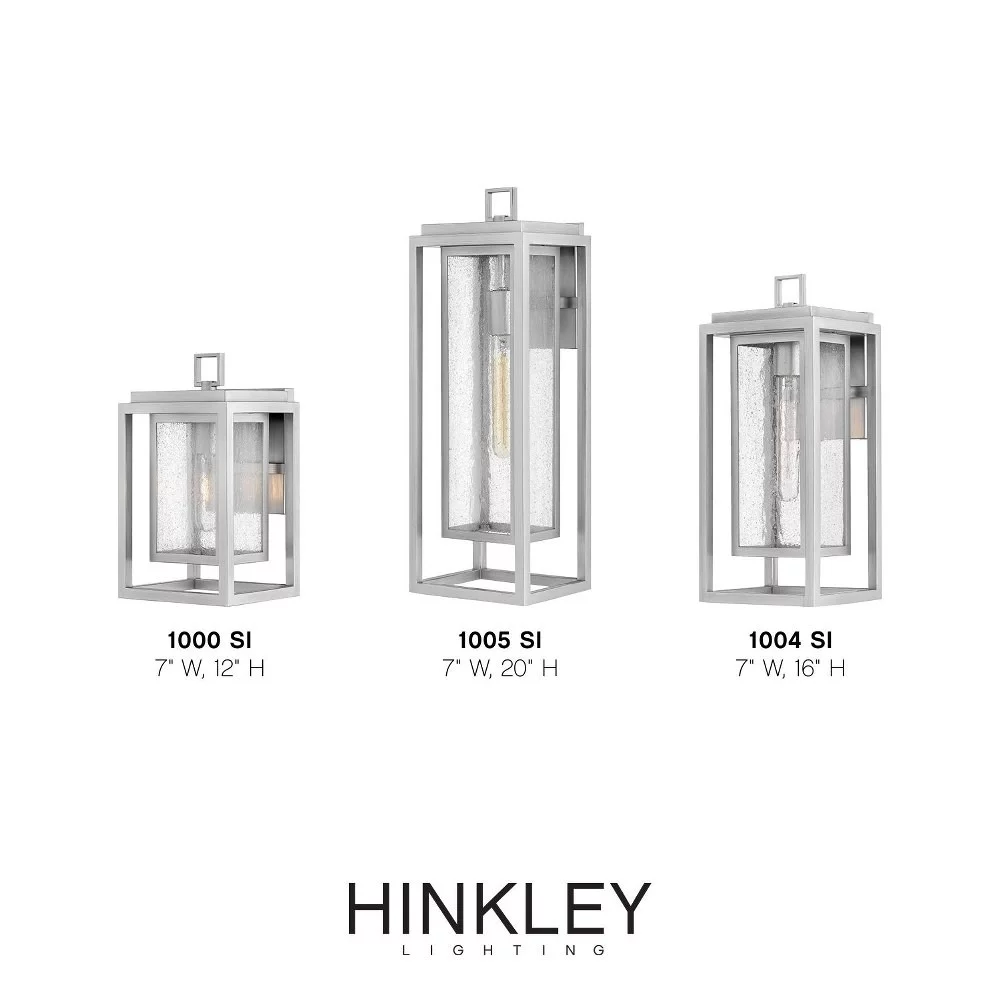 Double Frame Design 1-Light Large Outdoor Wall Lantern in Satin Nickel with Clear Seedy Glass 7 inches W X 20 inches H-Black Finish-Incandescent