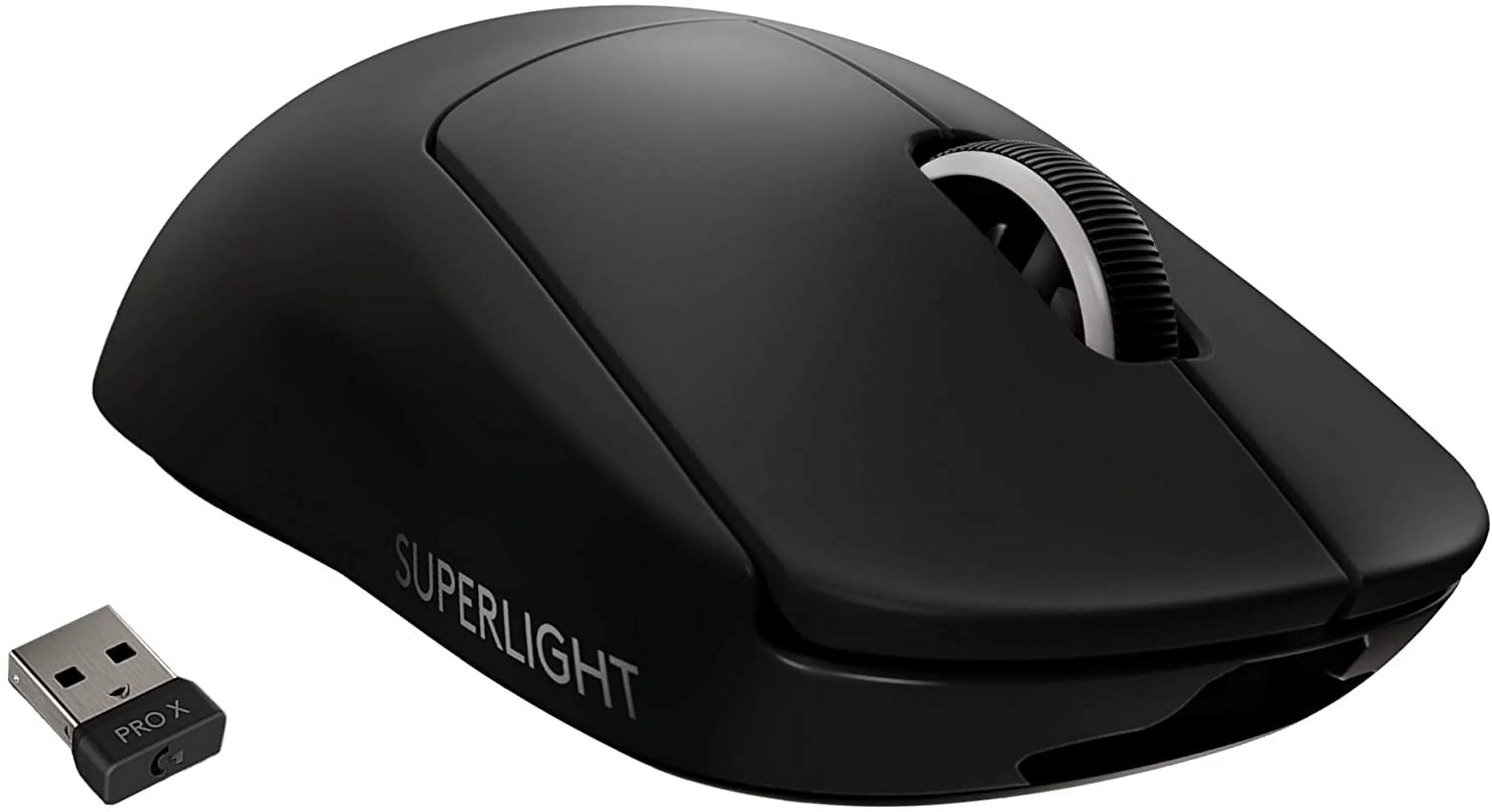 Logitech G PRO X SUPERLIGHT Wireless Gaming Mouse Ultra-Lightweight HERO 25K Sensor 25 600 DPI 5 Programmable Buttons Long Battery Life Compatible with PC / Mac - Black