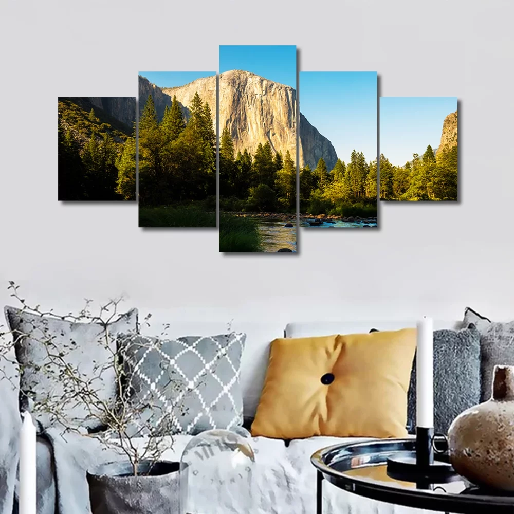 TISHIRON 5PCS Framed Canvas Wall Art Set,60