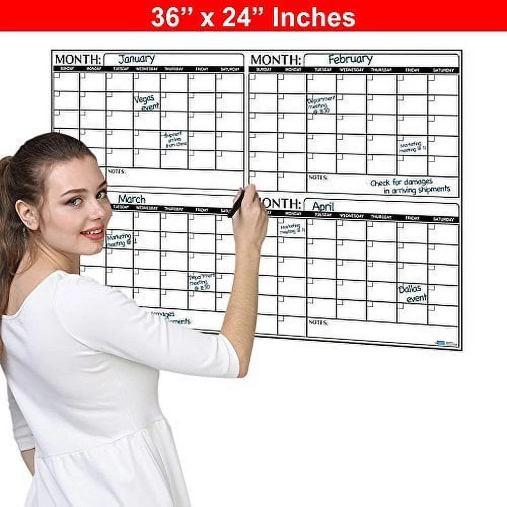 Business Basics Extra Large Dry Erase 4 Month 24