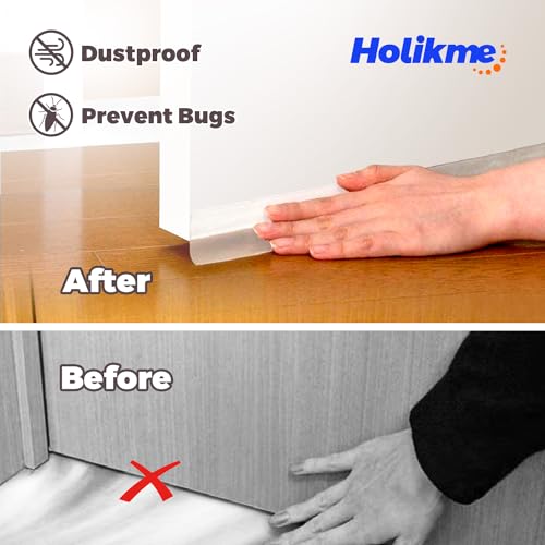 Holikme Door Weather Stripping Door Seal Strip, Sealing Sticker Sealing Tape for Door Draft Stopper Adhesive for Doors, Suitable for Windows, Doors