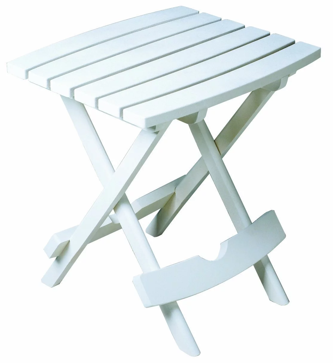 Adams Manufacturing 8500-48-3700 Plastic Quik-Fold Side Table, White