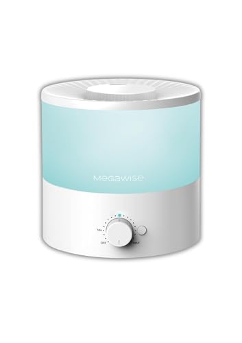MegaWise Ultrasonic Cool Mist Humidifier SK7620-1.5L Capacity, Whisper-Quiet Operation, Adjustable Mist Output, Auto Shut-Off - Ideal for Home, Office, Baby Room, and Bedroom
