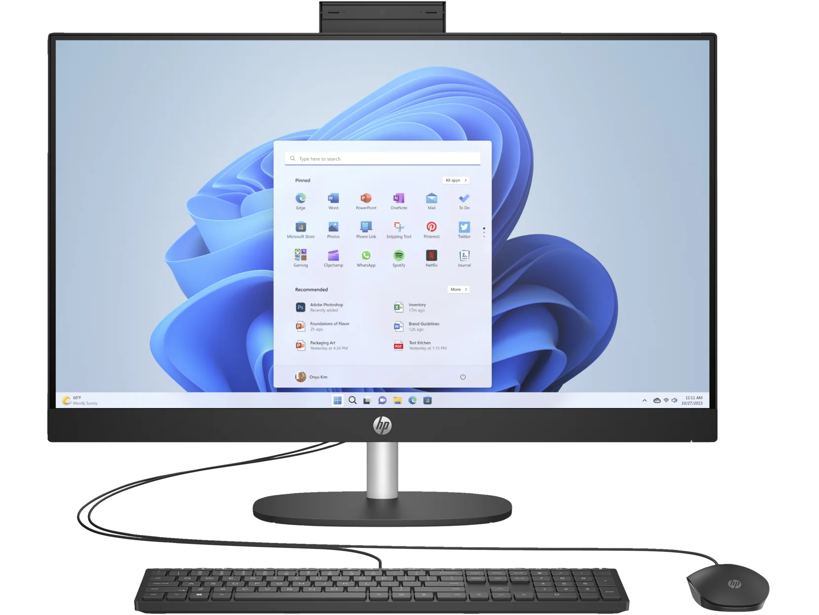 HP Essential All-in-One Computer 27