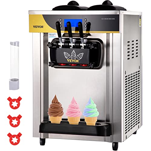 VEVOR Commercial Ice Cream Maker, Frozen Yogurt Maker for Restaurant Snack Bar