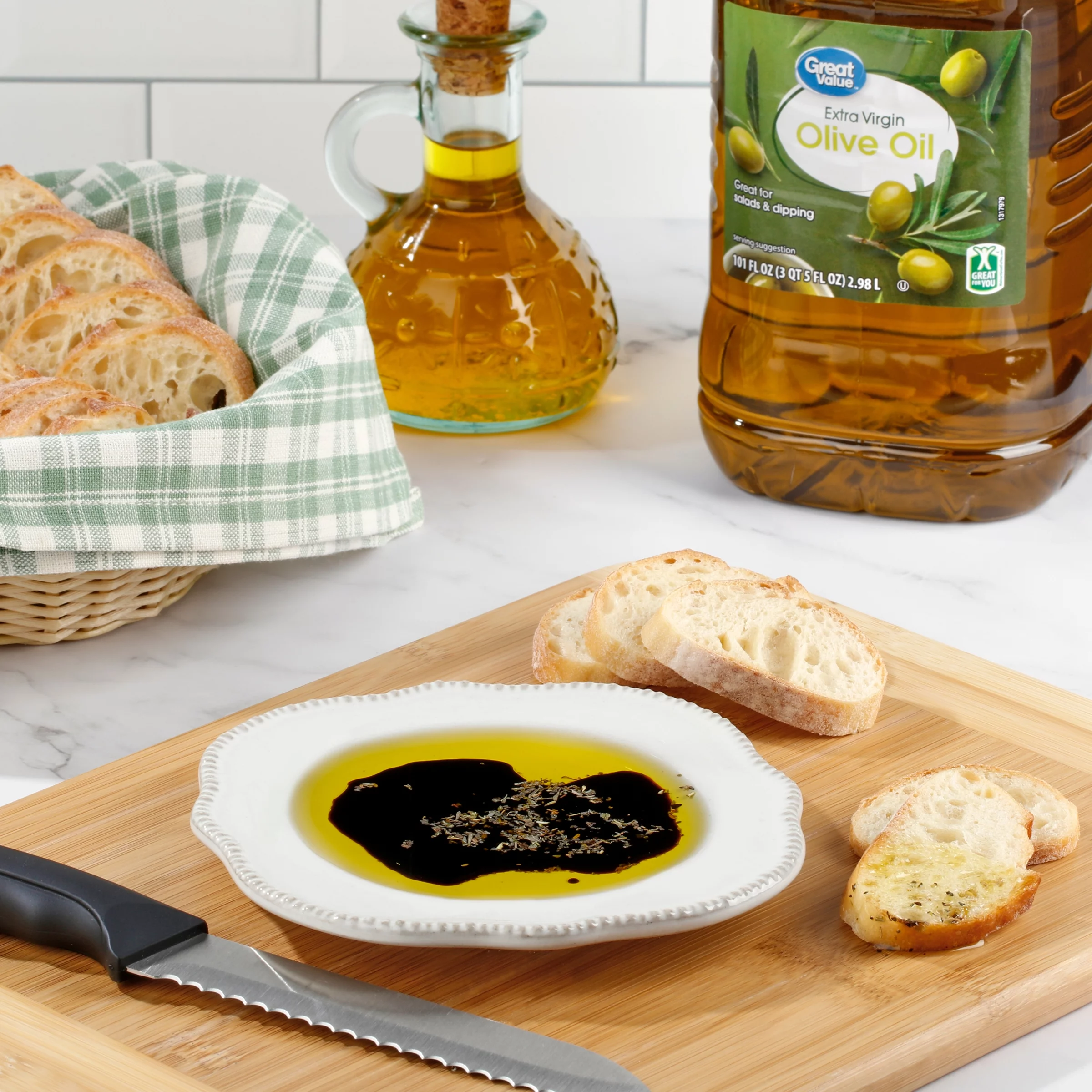 Great Value Extra Virgin Olive Oil, 101 fl oz Bottle