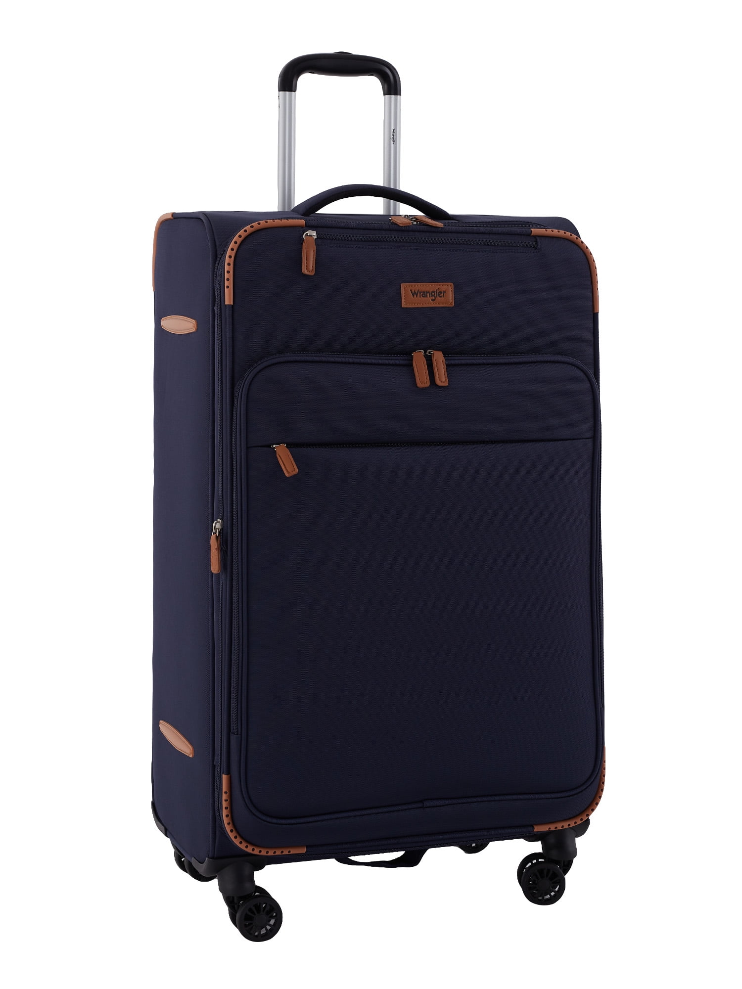 Wrangler 5pc Soft-side Spinner Travel Luggage Set, Navy