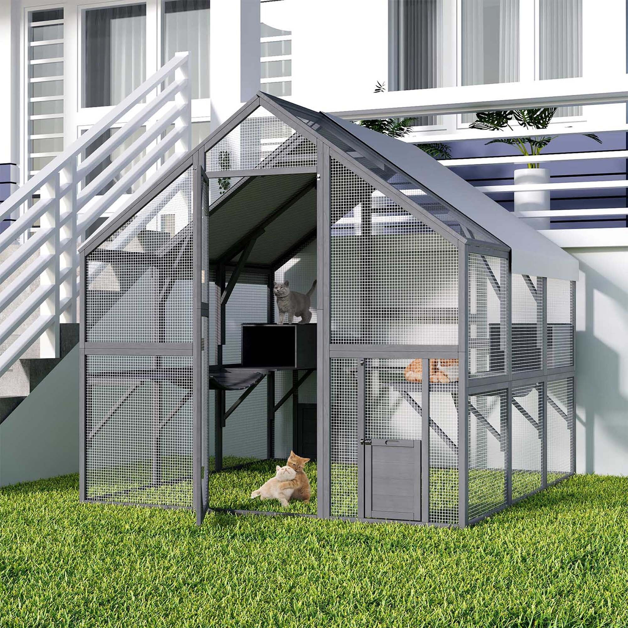 Outdoor Catio Cat House 74