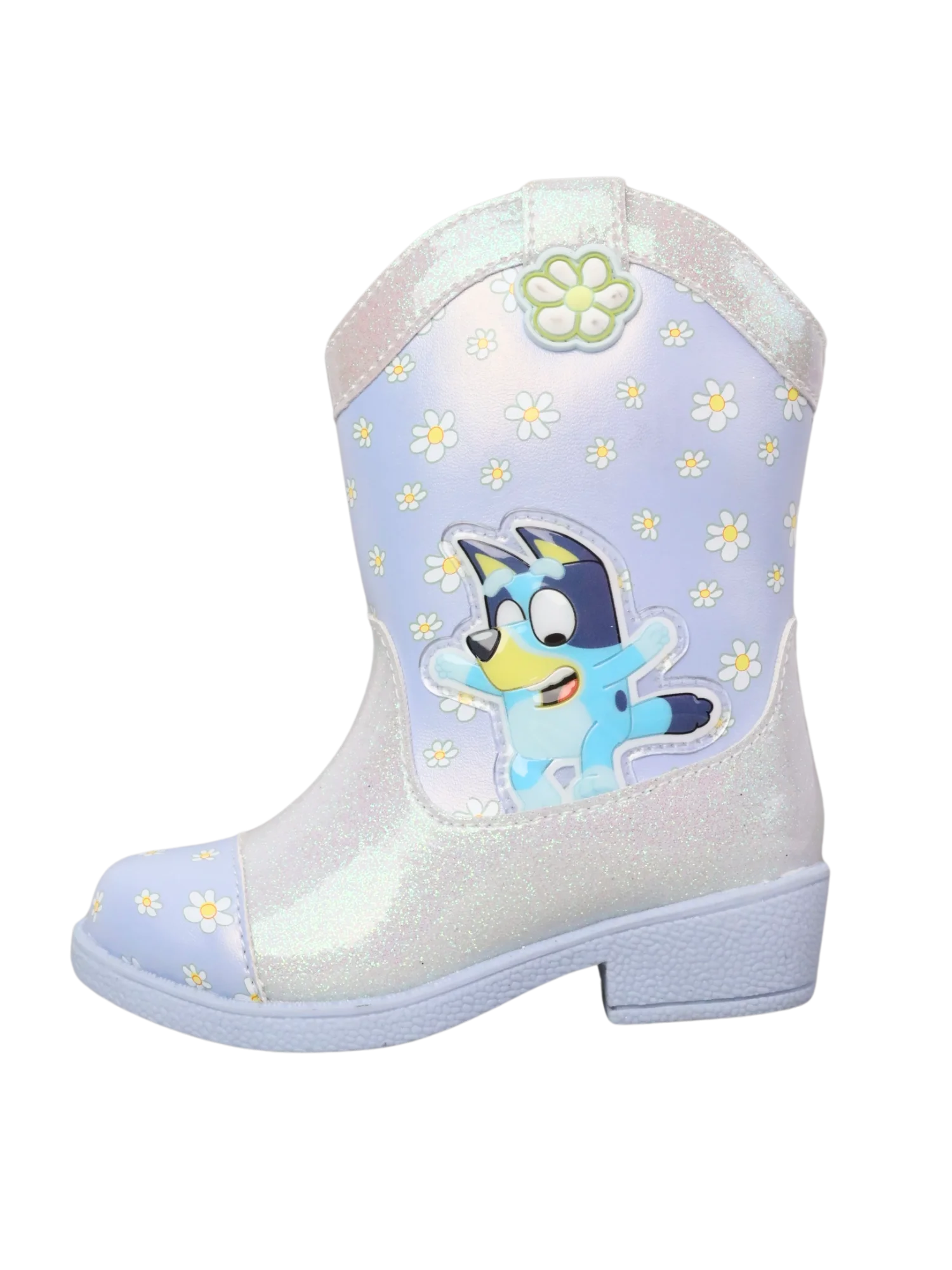 Bluey Toddler Girls Cowgirl Western Boots, Sizes 5-10