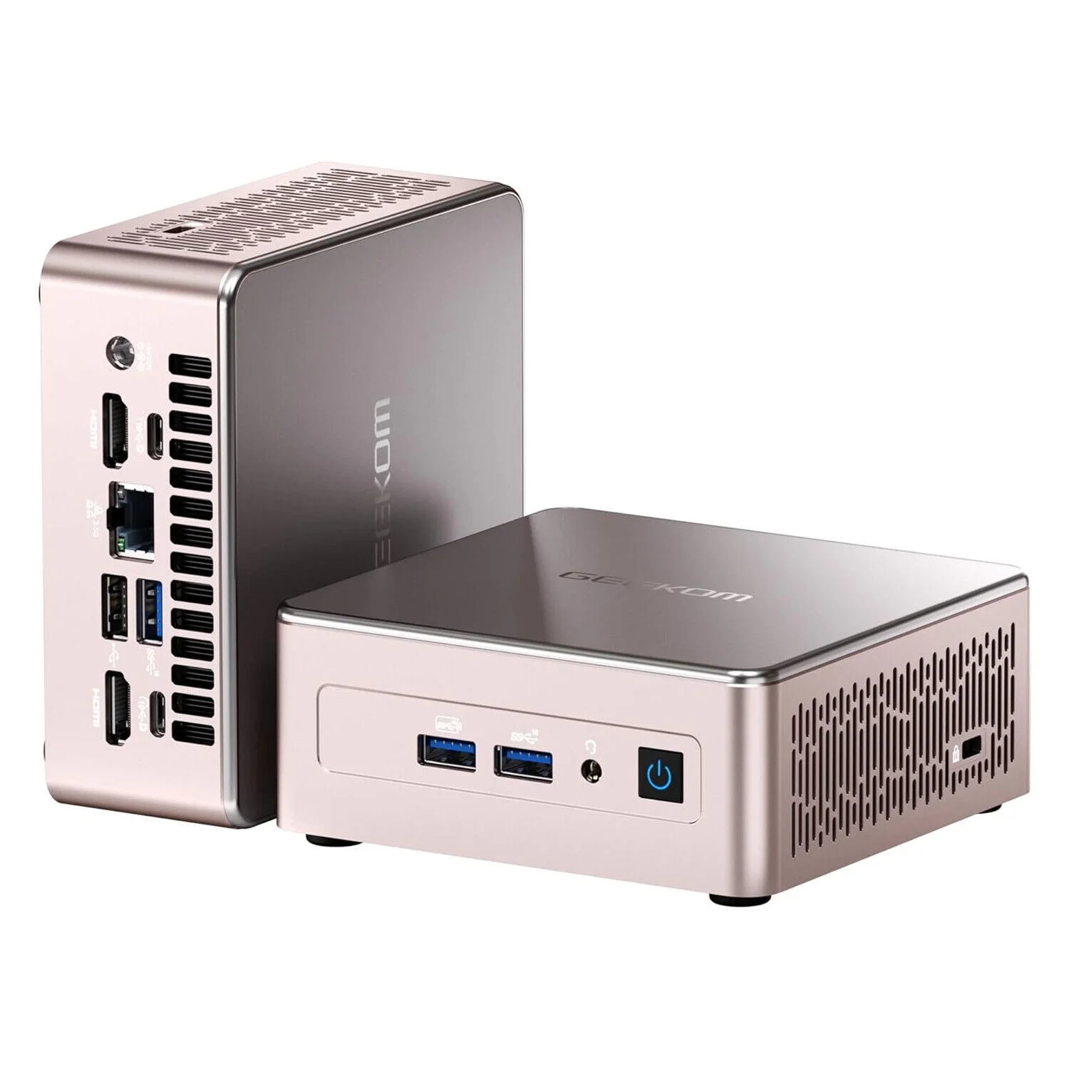 GEEKOM A5 Mini PC, AMD Ryzen 7 5800H(8C/16T, up to 4.4GHz), 32GB DDR4&512GB M.2 PCIe NVMe SSD, Vega 8 Graphics, Windows 11 Pro Desktop Computer Support 8K UHD