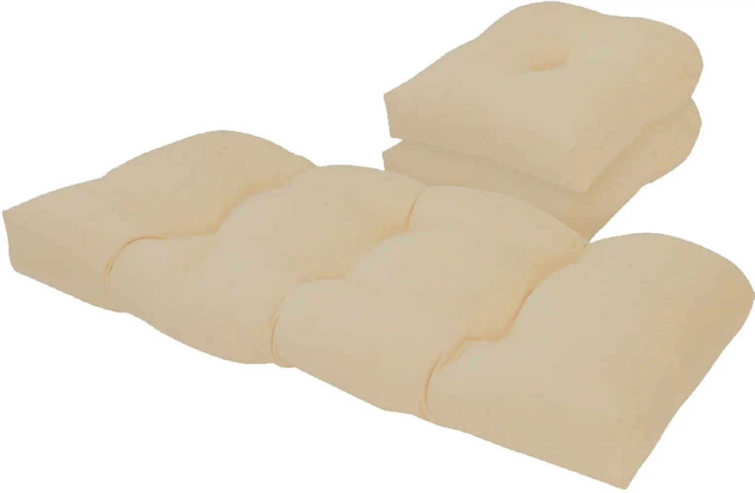 Tempo Outdoor Taupe Brown 3 Piece Two Chair and Loveseat Cushion Set