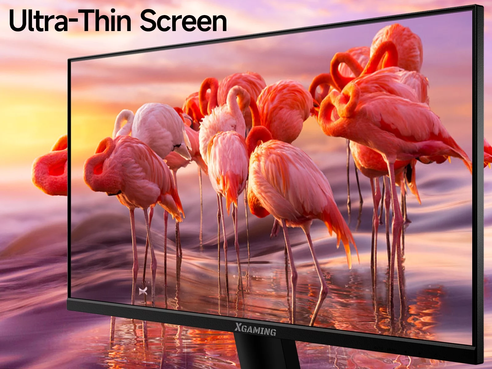 Xgaming Ultra-Thin 24inch 100Hz Gaming Monitor, FHD 1080p LED Monitor, 1920*1080p Monitor for Home Office, IPS HDR Computer Monitor HDMI Display with Low Blue Light, free sync, VESA Compatible