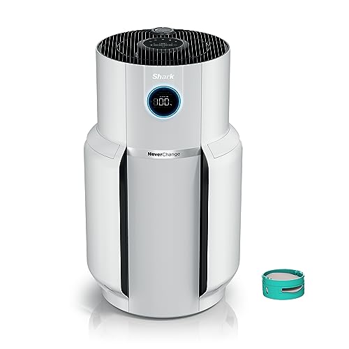 Shark Air Purifier with NeverChange Air Filter Technology, 5 Year HEPA Filter, Covers 1400 Sq. ft, Odor Neutralizer and Clean Sense Technology, Removes 99.98% of Dust & Allergens, HP302 (Renewed)