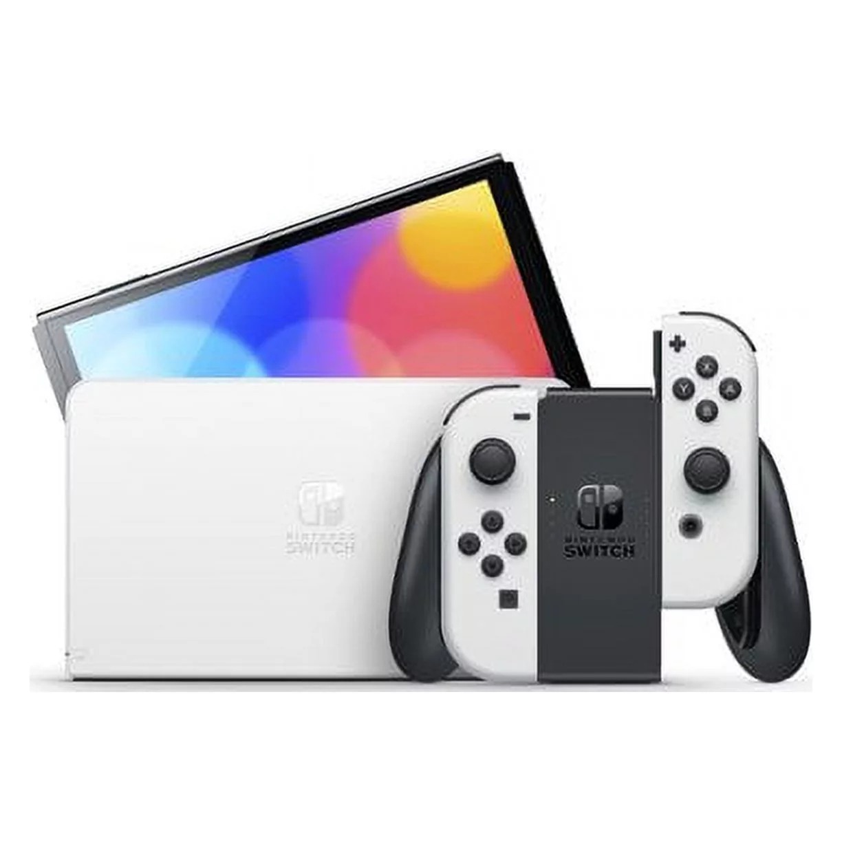 Newest Nintendo Switch Oled White Joy-Con Console With NSSDC 256gb Storage Card, 10 in 1 Case and High Sped HDMI Bundl