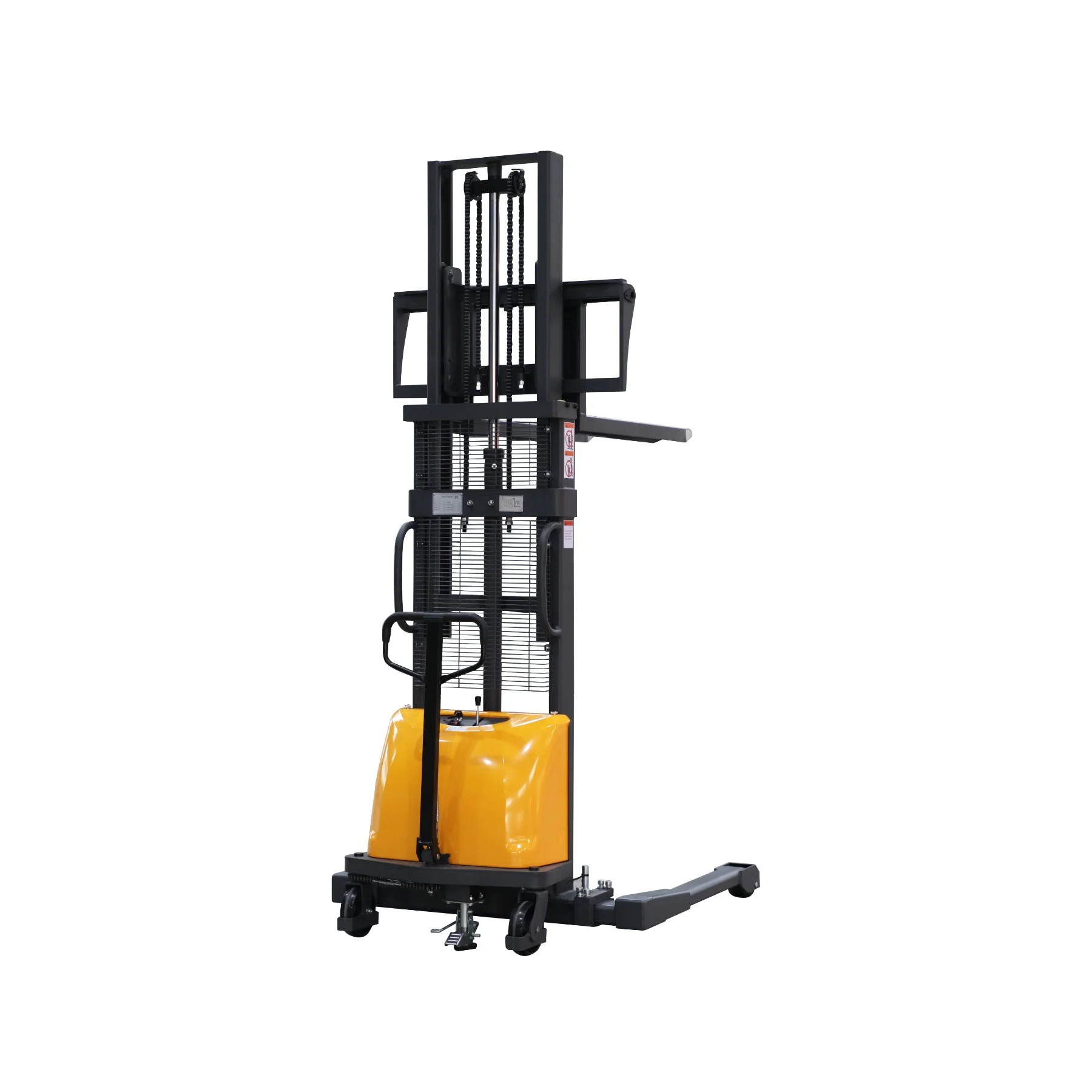 APOLLOLIFT 3300lb Cap. Semi-Electric Pallet Straddle Stacker with Adjustable Fork 98