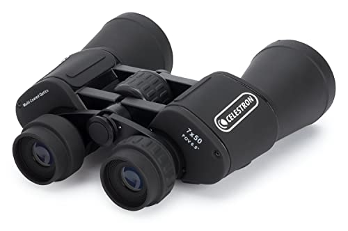 Celestron - Cometron 7x50 Bincoulars - Beginner Astronomy Binoculars - Large 50mm Objective Lenses - Wide Field of View 7X Magnification