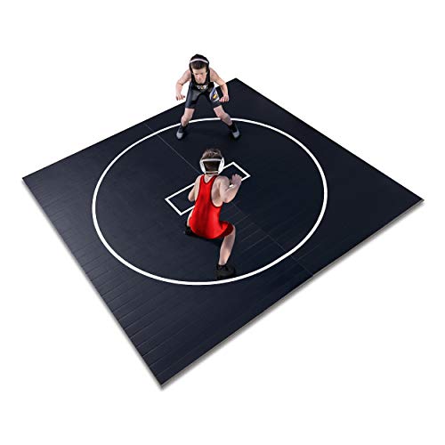 Gold Medal Sports 10' x 10' Wrestling Mat, Jiu Jitsu BJJ Mats, Wrestling Mats, Martial Arts Thick Mats for Home, Judo Tatami Wrestling Mat, Flexi Roll
