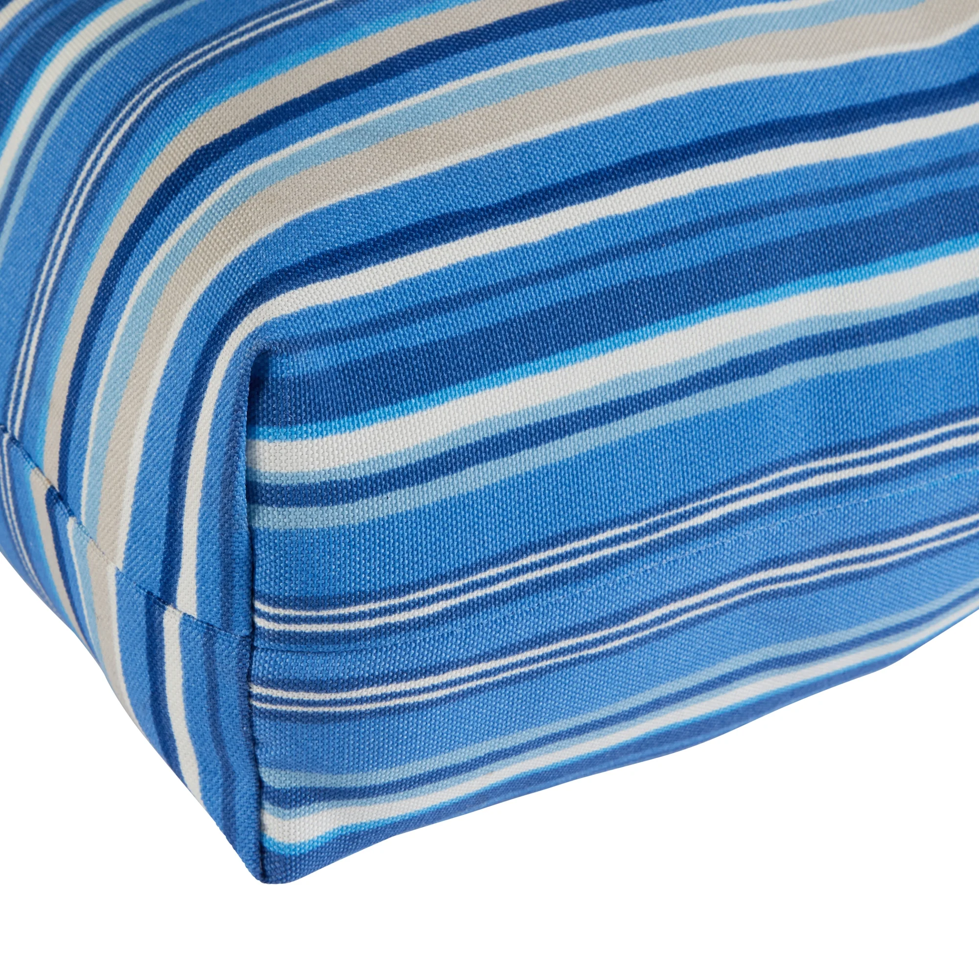 Sapphire Stripe 44 x 22 in. Outdoor High Back Chair Cushion (set of 2) by Greendale Home Fashions