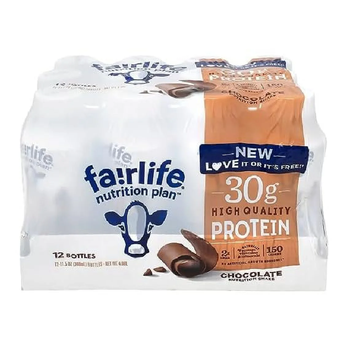 Fairlife Nutrition Plan High Protein Chocolate 30g Shake,Gelatin Free,11.5fl.oz,(12 Pack) - PACK OF 1