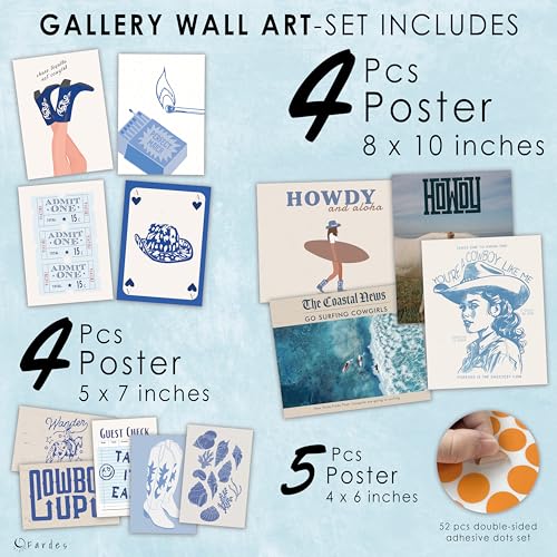 Danish Pastel Room Decor Aesthetic, 50pcs, Wall Decor Posters for Bedroom, Wall Collage Kit Aesthetic Pictures for Dorm Decor for Teen Girls Preppy Stuff