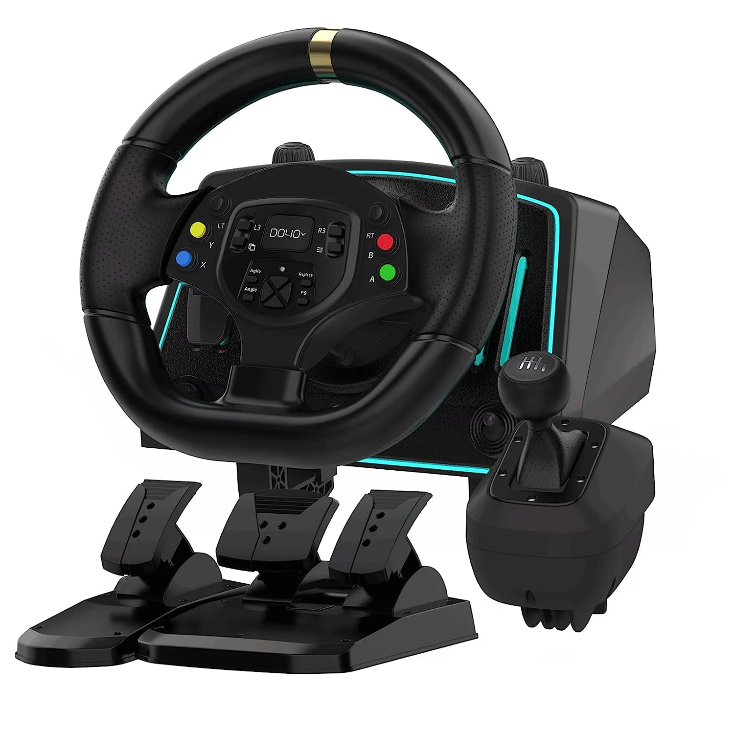 NBCP Racing Wheel, DOYO Gaming Steering Wheels 1080 Driving Sim Car Simulator with Pedals Clutch Paddle Gear Shifters for Xbox One/Xbox Series X S/ PS4/ PS3/ PC/Xinput/Xbox 360/ Switch/Android