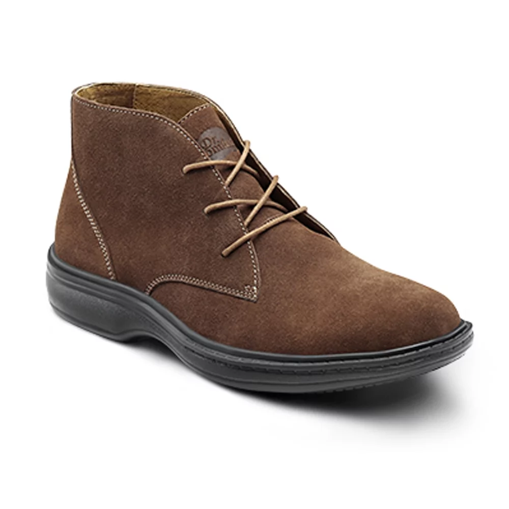 Dr. Comfort Ruk Men's Casual Boot: 9 Medium (B/D) Brown Lace