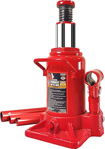 BIG RED 10 Ton (20,000 LBs) Torin Welded Hydraulic Car Bottle Jack for Auto Repair and House Lift, Red, TAM91003B